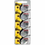 5 x Maxell 317 Watch Batteries, 0% MERCURY equivalent SR516SW Battery