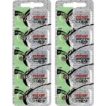 10 x Maxell 319 Watch Batteries, 0% MERCURY equivalent SR527SW Battery