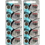 10 x Maxell 344 Watch Batteries, 0% MERCURY equivalent SR1136S Battery