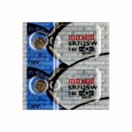 2 x Maxell 346 Watch Batteries, 0% MERCURY equivalent SR712SW Battery