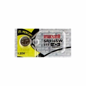 1 x Maxell 373 Watch Batteries, 0% MERCURY equivalant SR916W Battery