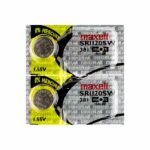 2 x Maxell 381 Watch Batteries, 0% MERCURY equivalent SR1120S Battery