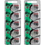 10 x Maxell 384 Watch Batteries, 0% MERCURY equivalent SR41SW Battery