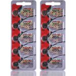 10 x Maxell 386 Watch Batteries, 0% MERCURY equivalent SR43W Battery