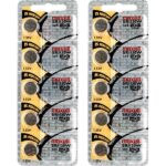 10 x Maxell 389 Watch Batteries, 0% MERCURY equivalent SR1130W Battery