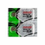 2 x Maxell 392 Watch Batteries, 0% MERCURY equivalent SR41W Battery