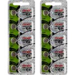 10 x Maxell 394 Watch Batteries, 0% MERCURY equivalent SR936SW, 936, AG9 Battery