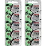 10 x Maxell 396 Watch Batteries, 0% MERCURY equivalent SR726W Battery