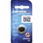 1 x Renata 1632 Watch Batteries, 3V Lithium CR1632