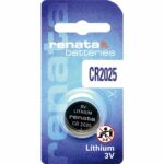 1 x Renata 2025 Watch Batteries, 3V Lithium CR2025