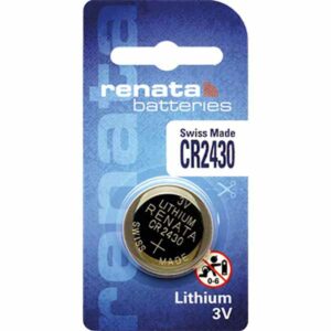 1 x Renata 2430 Watch Batteries, 3V Lithium CR2430