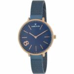 Daniel Klein Women's Watch - Mesh Band - 35mm Analog - Quartz - Rose Gold Tone/Dark Blue - DK11464-4