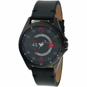 Daniel Klein Men's Watch - Leather Band - 44mm Analog - Quartz - Black - DK11485-2