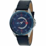 Daniel Klein Men's Watch - Leather Band - 44mm Analog - Quartz - Blue - DK11485-5