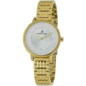 Daniel Klein Women's Watch - Stainless Steel Band - 34mm Analog - Quartz - Silver/Gold Tone - DK11566-2