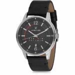 Daniel Klein Men's Watch - Leather Band - 44mm Analog - Quartz - Black - DK11650-2