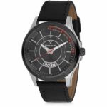 Daniel Klein Men's Watch - Leather Band - 44mm Analog - Quartz - Black - DK11660-2