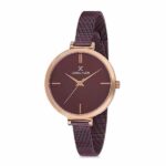 Daniel Klein Women's Watch - Milanese Mesh Band - 32mm Analog - Quartz - Rose Gold Tone/Dark Brown - DK11757-6