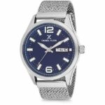 Daniel Klein Men's Watch - Milanese Mesh Band - 43mm Analog - Quartz - Dark Blue/Silver Tone - DK12111-3