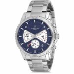 Daniel Klein Men's Watch - Stainless Steel Band - 44mm Analog - Quartz - Dark Blue/Silver Tone - DK12123-3