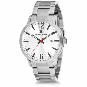 Daniel Klein Men's Watch - Stainless Steel Band - 43mm Analog - Quartz - Silver Tone - DK12129-1