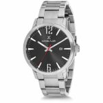 Daniel Klein Men's Watch - Stainless Steel Band - 43mm Analog - Quartz - Black/Silver Tone - DK12129-6