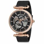 Daniel Klein Mens 46mm Skeleton Dial Automatic Watch, Black - - DK12149-4