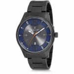 Daniel Klein Mens Watch - Stainless Steel - 44mm Analog - Quartz - Black - DK12166-5