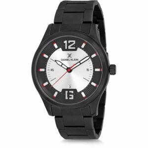 Daniel Klein Mens Watch - Stainless Steel - 44mm Analog - Quartz - Black - DK12166-6