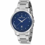 Daniel Klein Mens Watch - 43mm Analog - Quartz - Sleek, Crystal Accented - Silver Tone - DK12170-4