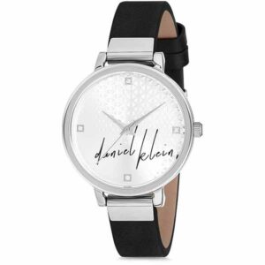 Daniel Klein Womens Watch - 33mm Analog - Quartz - Crystal Accented - Silver Tone/Black - DK12181-1