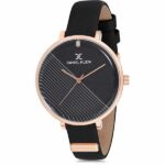 Daniel Klein Womens Watch - 35mm Analog - Quartz - Slim, Crystal Accented - Rose Gold Tone/Black - DK12185-4