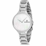 Daniel Klein Womens Watch - 32mm Analog - Quartz - Crystal Accented, Textured Dial - Silver Tone - DK12196-1