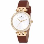 Daniel Klein Womens Watch - 32mm Analog - Quartz - Speckled, Crystal Accented, Colorful - Gold Tone/Brown - DK12199-5