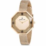 Daniel Klein Womens Watch - 34mm Analog - Quartz - Starry, Crystal Accented, Roman Numerals - Gold Tone - DK12200-2