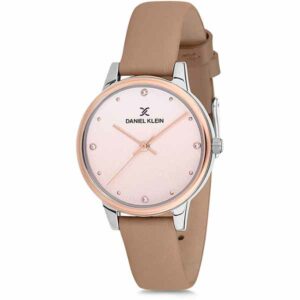 Daniel Klein Womens Watch - 30mm Analog - Quartz - Crystal Accented Markers, Gradient - Rose Gold Tone/Brown - DK12201-7