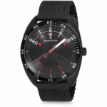 Daniel Klein Mens Watch - Mesh Strap - 46mm Analog - Quartz - Textured - Black - DK12221-5