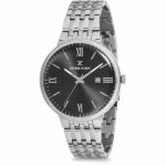 Daniel Klein Mens Watch - Stainless Steel - 42mm Analog - Quartz - Roman Numerals - Silver Tone - DK12242-3