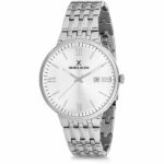 Daniel Klein Mens Watch - Stainless Steel - 42mm Analog - Quartz - Roman Numerals - Silver Tone - DK12242-5