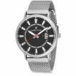 Daniel Klein Mens Watch - Mesh Strap - 43mm Analog - Quartz - Silver Tone - DK12244-3