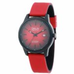 Daniel Klein Mens Watch - Silicone Strap - 42mm Analog - Quartz - Two-Tone - Black / Red - DK12276-3