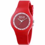 Daniel Klein Womens Watch - Silicone Strap - 34mm Analog - Quartz - Red - DK12277-2