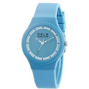 Daniel Klein Womens Watch - Silicone Strap - 34mm Analog - Quartz - Blue - DK12277-4