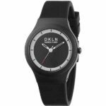 Daniel Klein Womens Watch - Silicone Strap - 34mm Analog - Quartz - Black - DK12277-5