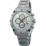 Daniel Klein Mens Watch - Stainless Steel - 45mm Analog - Multifunction - Quartz - Dual Time - Grey - DK12302-4