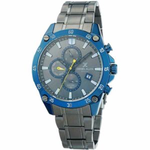 Daniel Klein Mens Watch - 45mm Analog - Multifunction - Quartz - Dual Time, Two-Tone - Blue/Black - DK12302-6