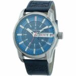 Daniel Klein Mens Watch - Leather Strap - 46mm Analog - Quartz - Two-Tone Dial - Grey/Blue - DK12316-3