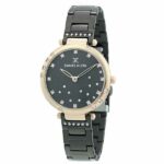 Daniel Klein Womens Watch - Stainless Steel - 33mm Analog - Quartz - Crystal Accented - Rose Gold Tone/Black - DK12364-6