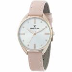 Daniel Klein Womens Watch - Leather Strap - 34mm Analog - Quartz - Rose Gold Tone/Rose - DK12371-6