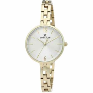 Daniel Klein Womens Watch - Stainless Steel - 32mm Analog - Quartz - Slim Band - Gold Tone - DK12382-2